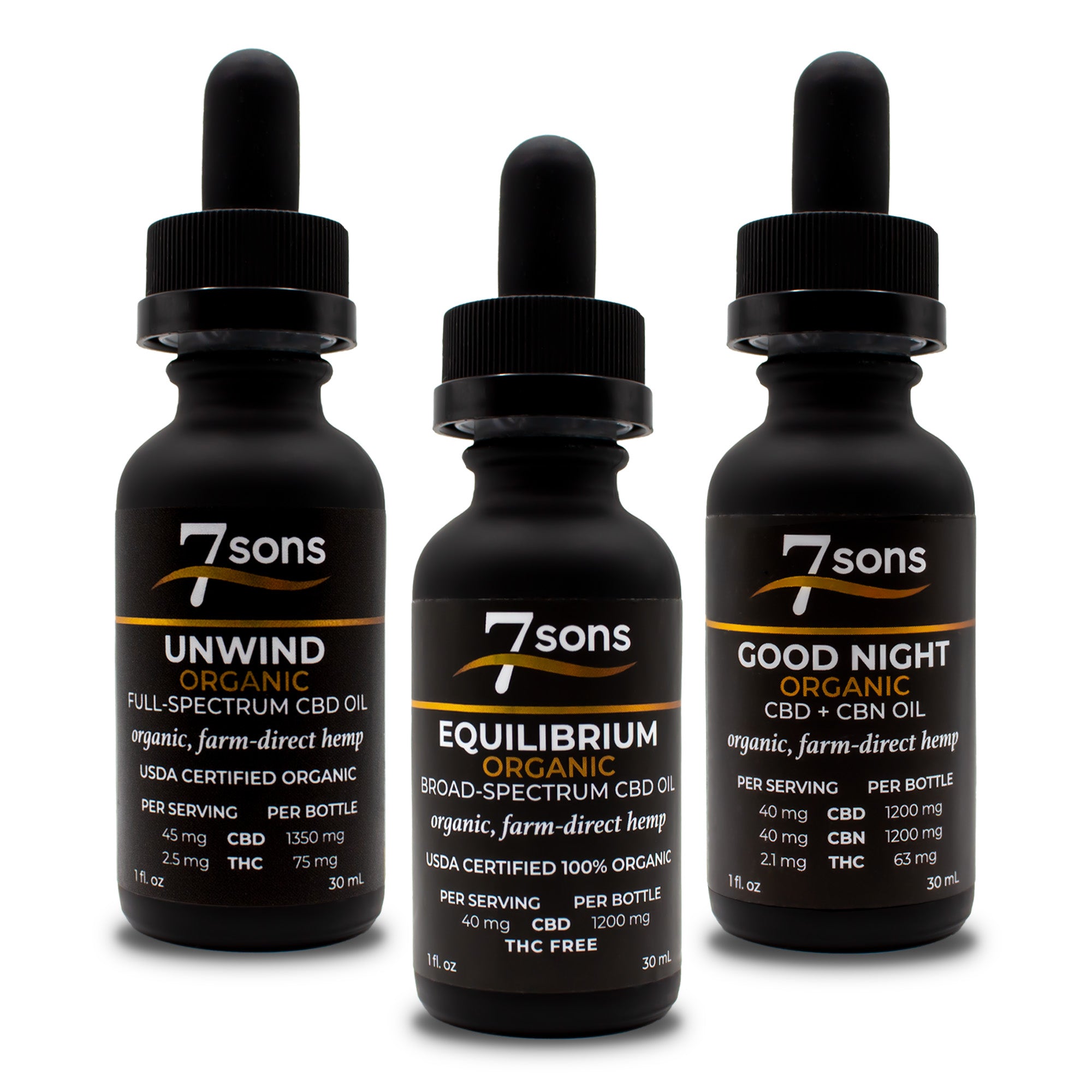 7 Sons CBD Oil Trio